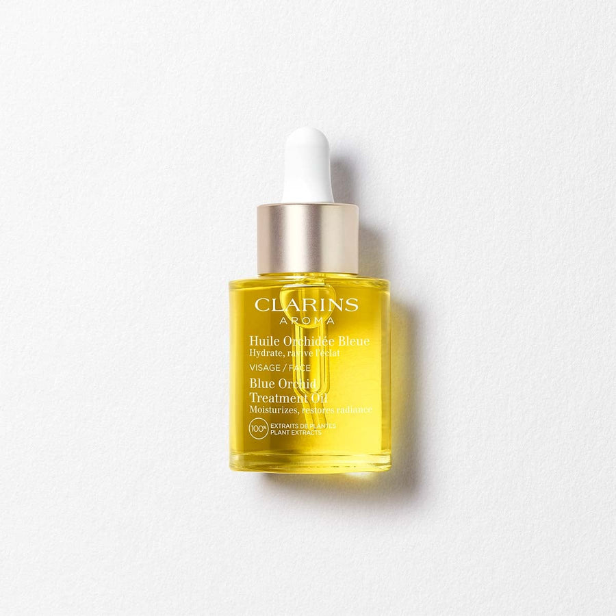 Clarins Blue Orchid Hydrating Face Treatment Oil for Dry Skin — product view 1