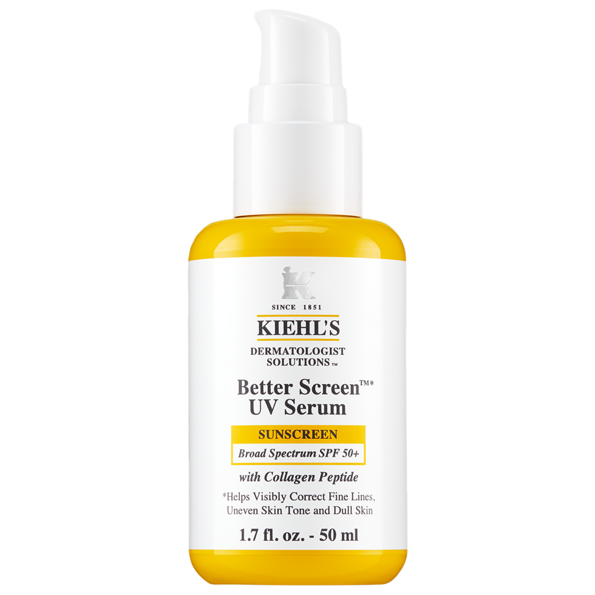 Kiehl's Better Screen™ UV Serum SPF 50+ Facial Sunscreen with Collagen Peptide — product view 1