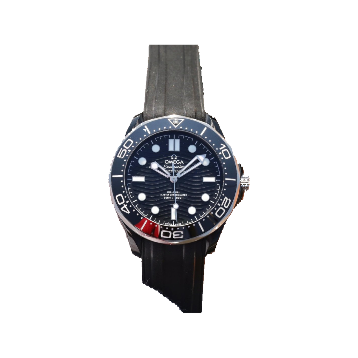 Replica watch — Omega design reference — original photographed front view, white square, record 2339