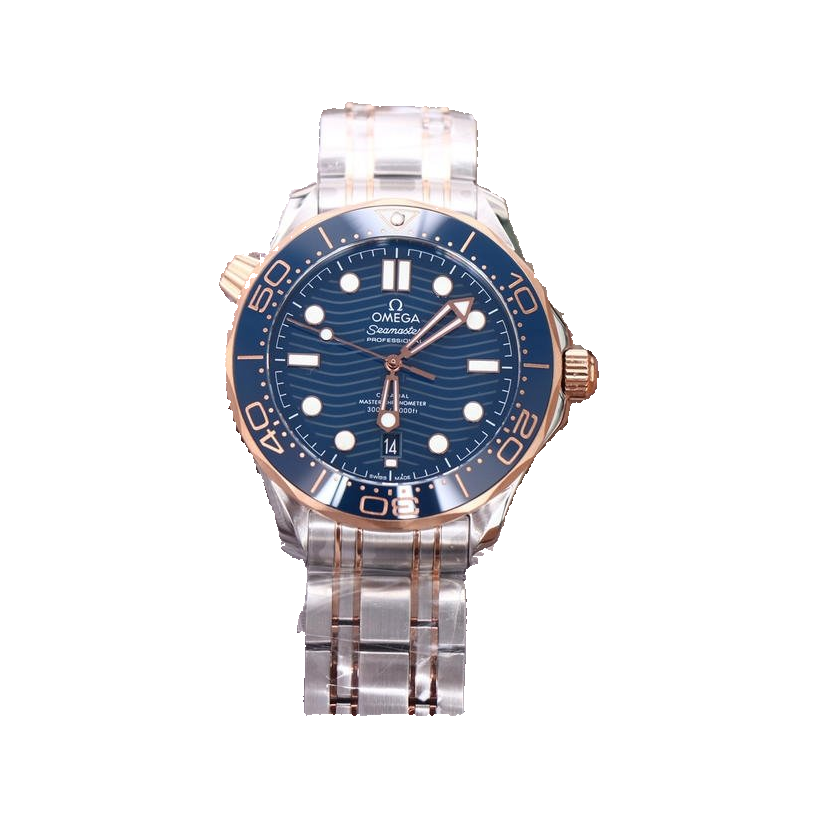 Replica watch — Omega design reference — original photographed front view, white square, record 2372