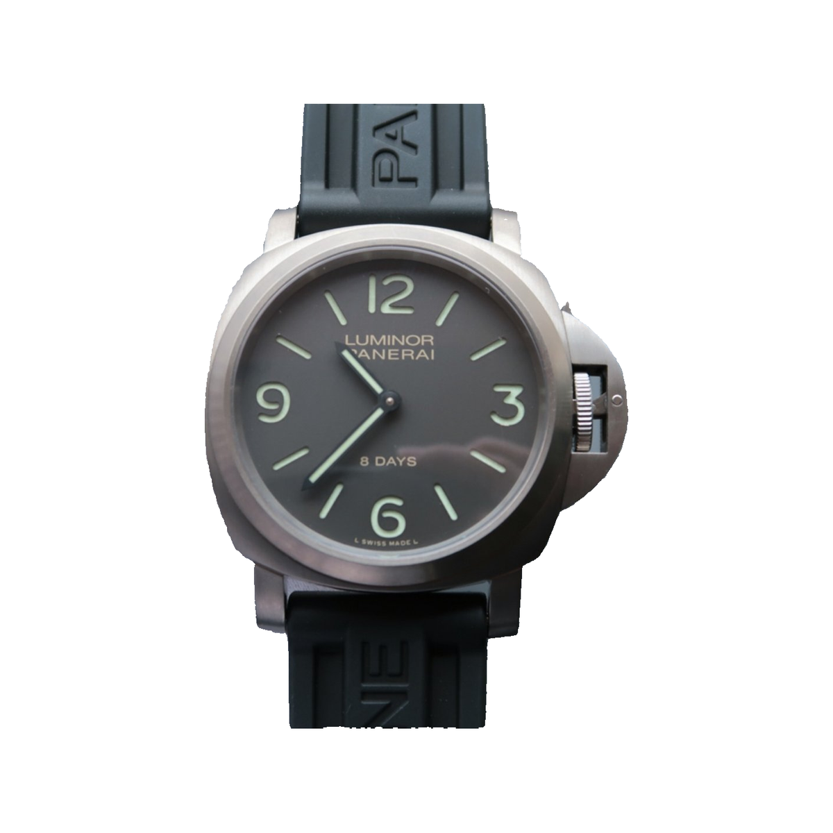 Replica watch — Panerai design reference — original photographed front view, white square, record 3085