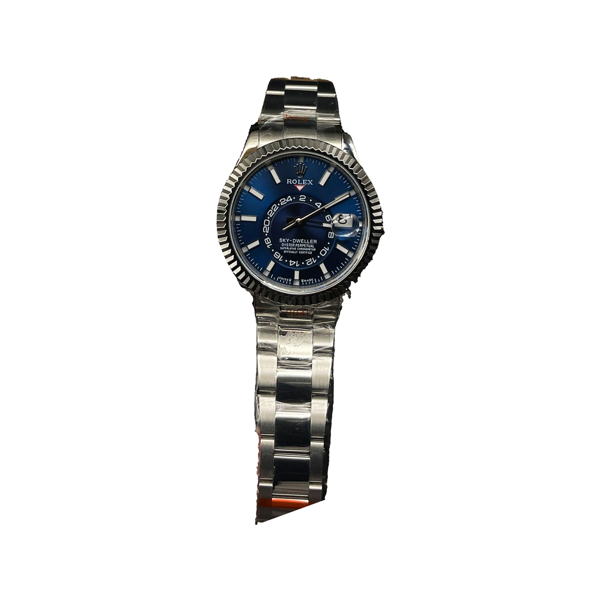 Replica watch — Rolex design reference — original photographed front view, white square, record 3440