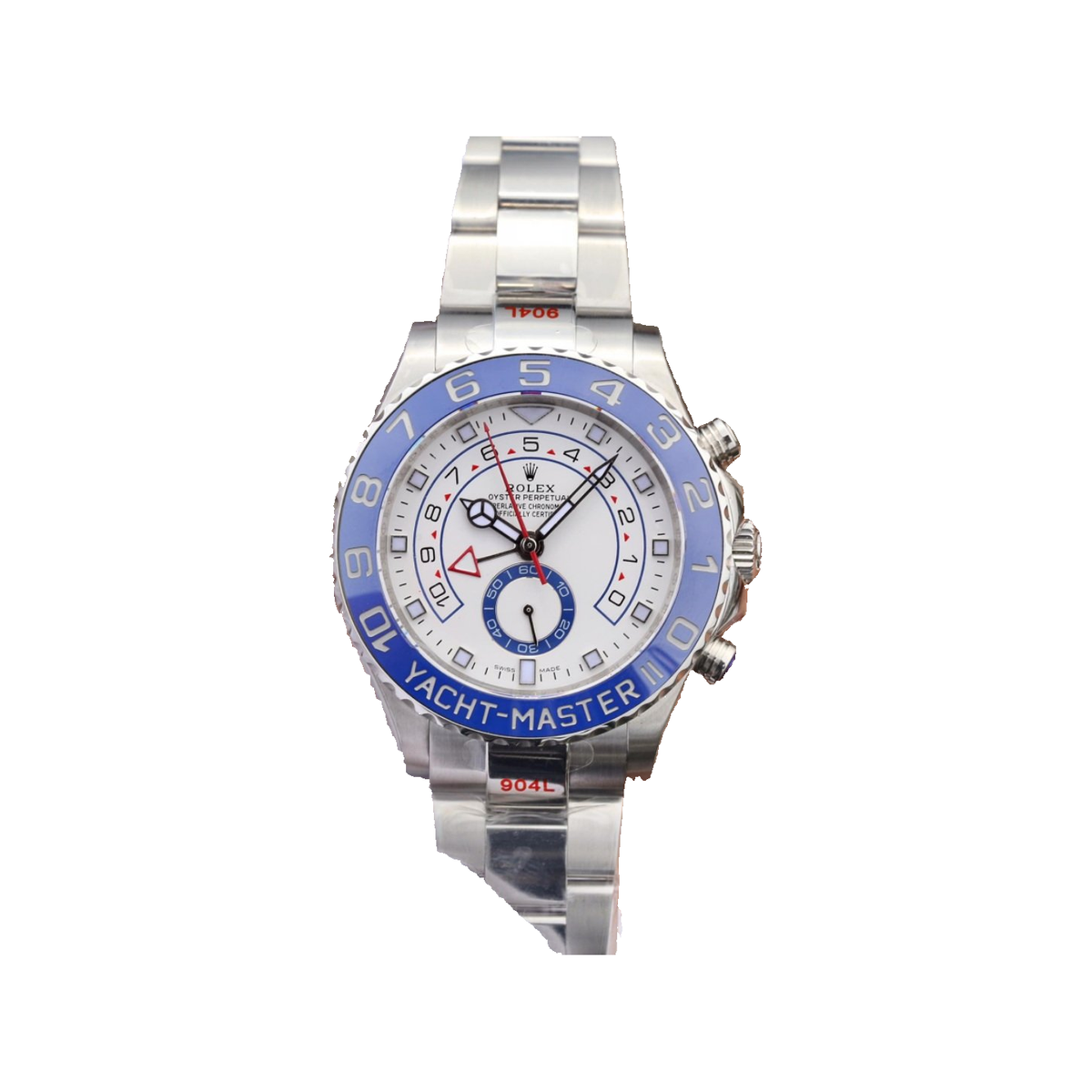 Replica watch — Rolex design reference — original photographed front view, white square, record 3485