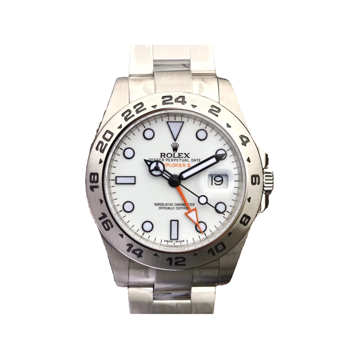 Replica watch — Rolex design reference — original photographed front view, white square, record 3632