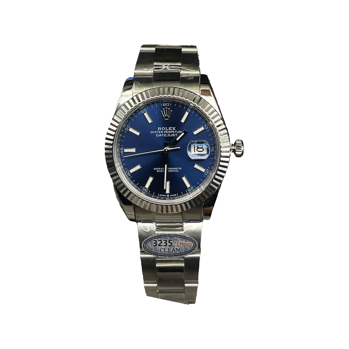 Replica watch — Rolex design reference — original photographed front view, white square, record 3667