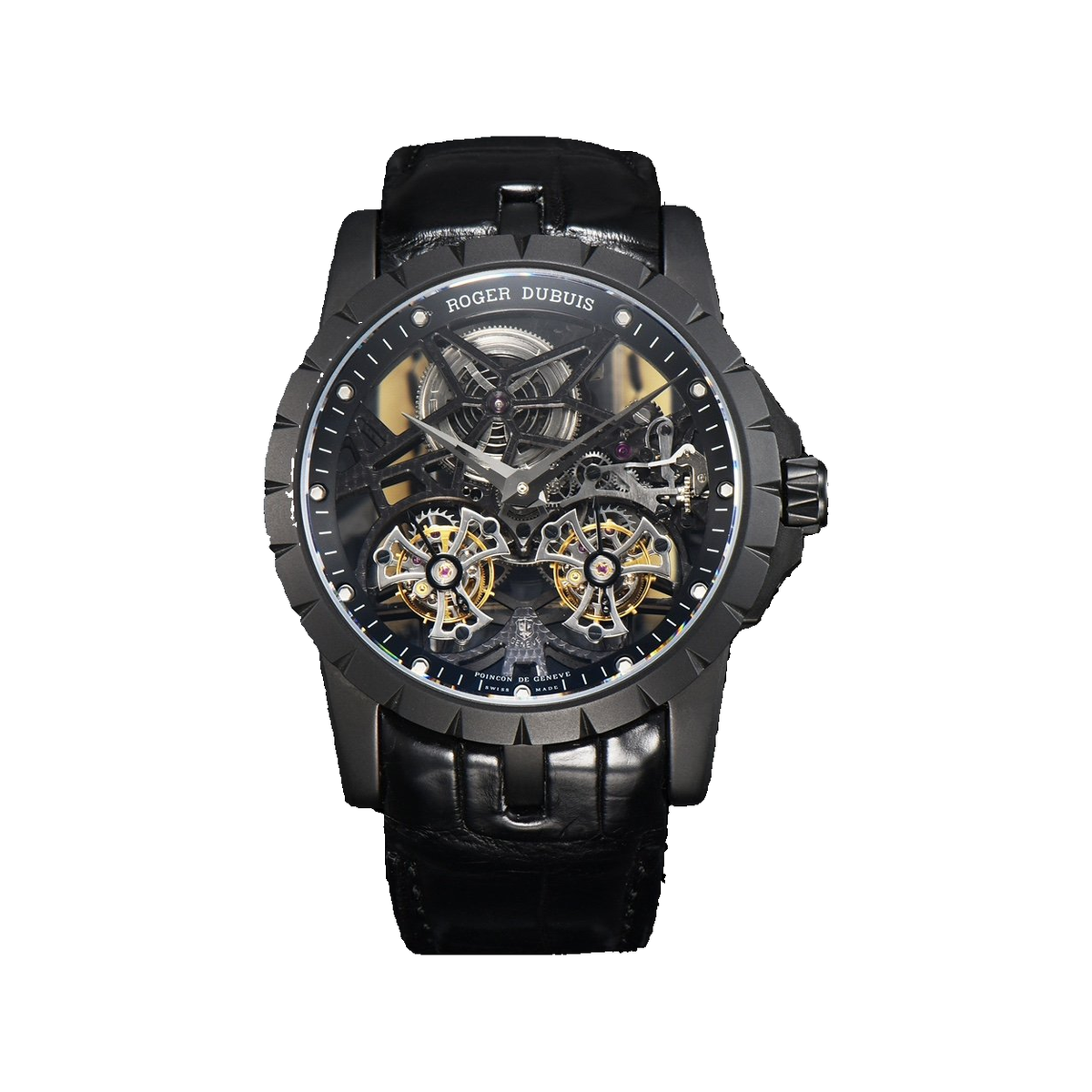 Replica watch — Roger Dubuis design reference — original photographed front view, white square, record 3764