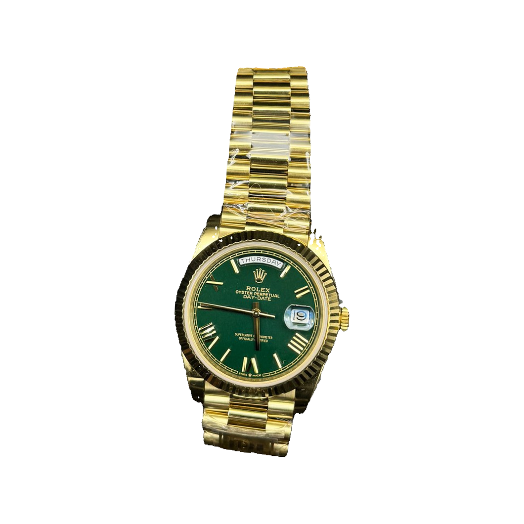 Replica watch — Rolex design reference — original photographed front view, white square, record 3928