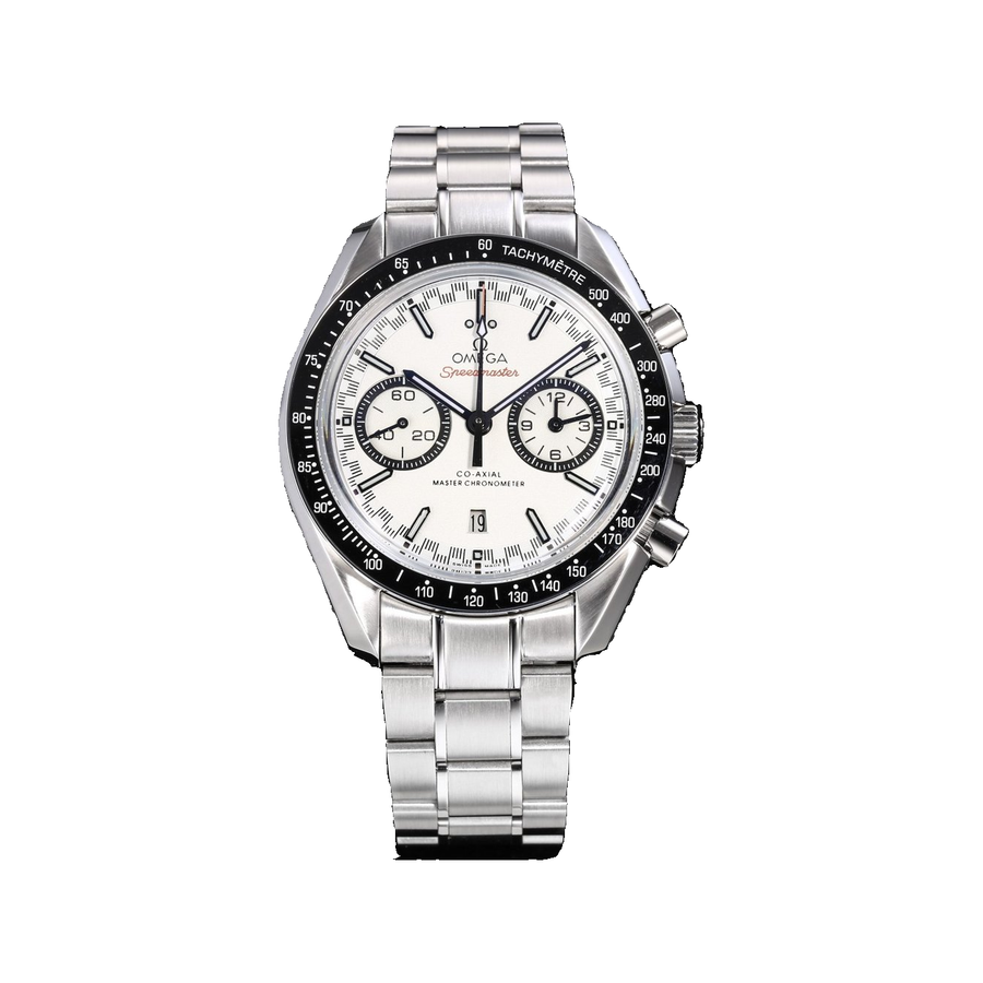 Replica watch — Omega design reference — original photographed front view, white square, record 4095