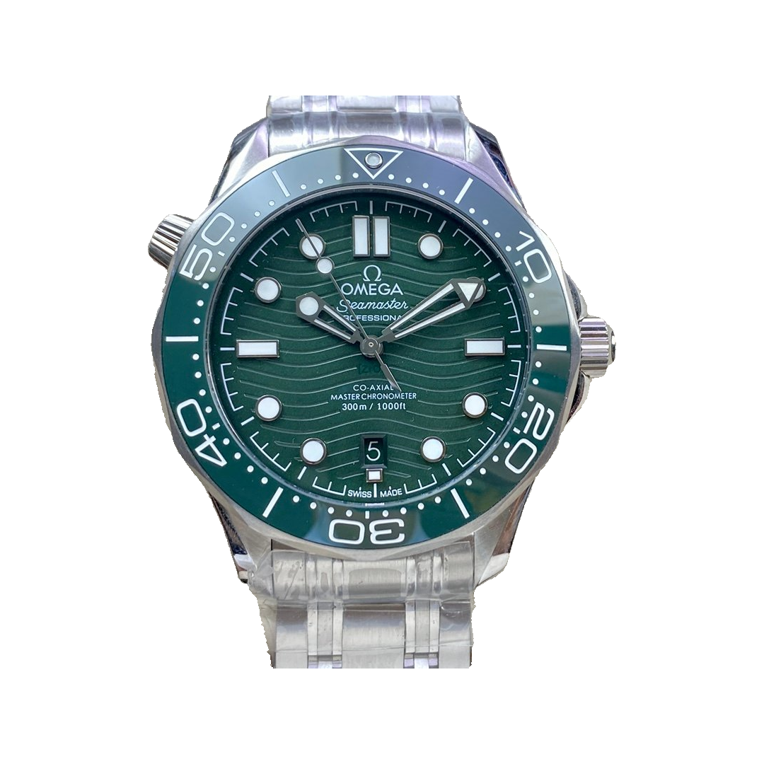 Replica watch — Omega design reference — original photographed front view, white square, record 4330