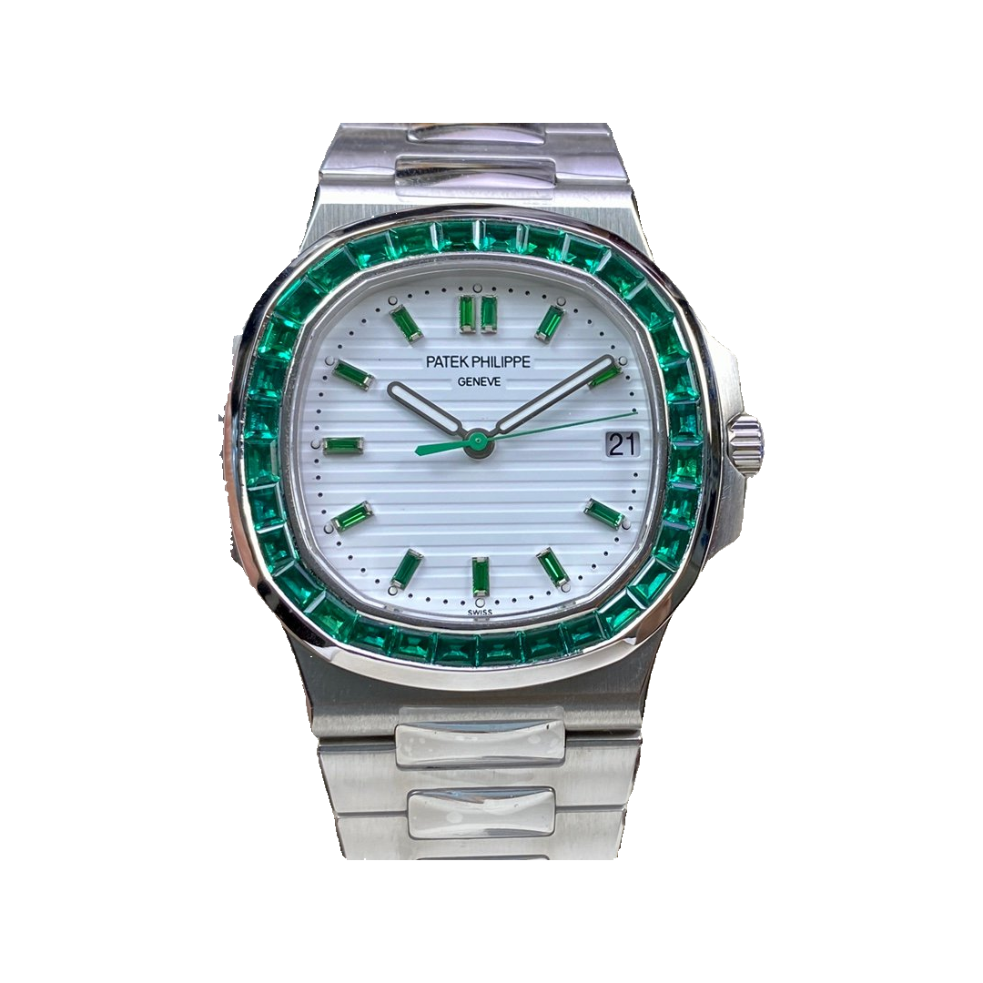 Replica watch — Patek Philippe design reference — original photographed front view, white square, record 4451