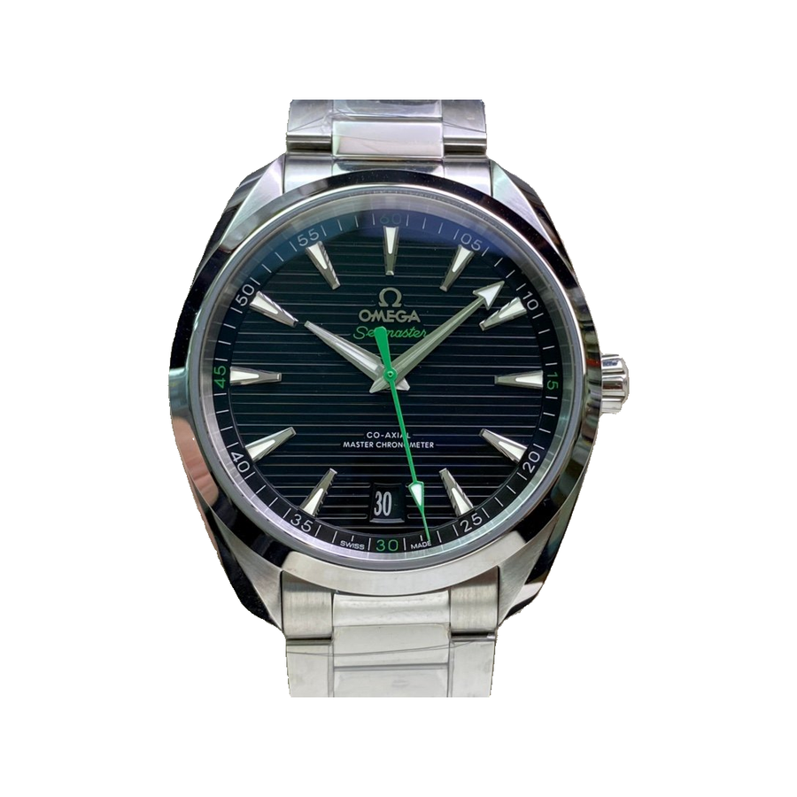 Replica watch — Omega design reference — original photographed front view, white square, record 5520