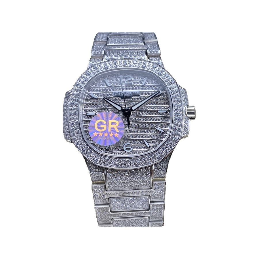 Replica watch — Patek Philippe design reference — original photographed front view, white square, record 5645