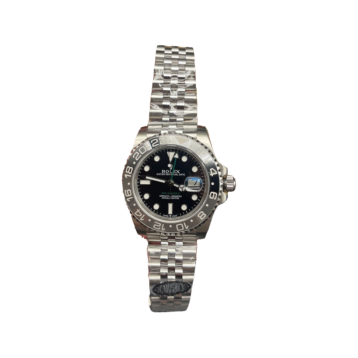 Replica watch — Rolex design reference — original photographed front view, white square, record 9905