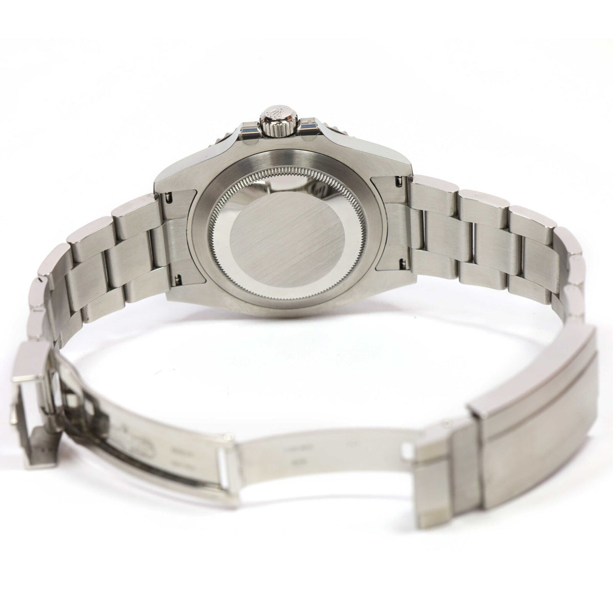 Rolex Submariner Date reference 126610LN-0001 black dial black bezel – caseback and open clasp reference image