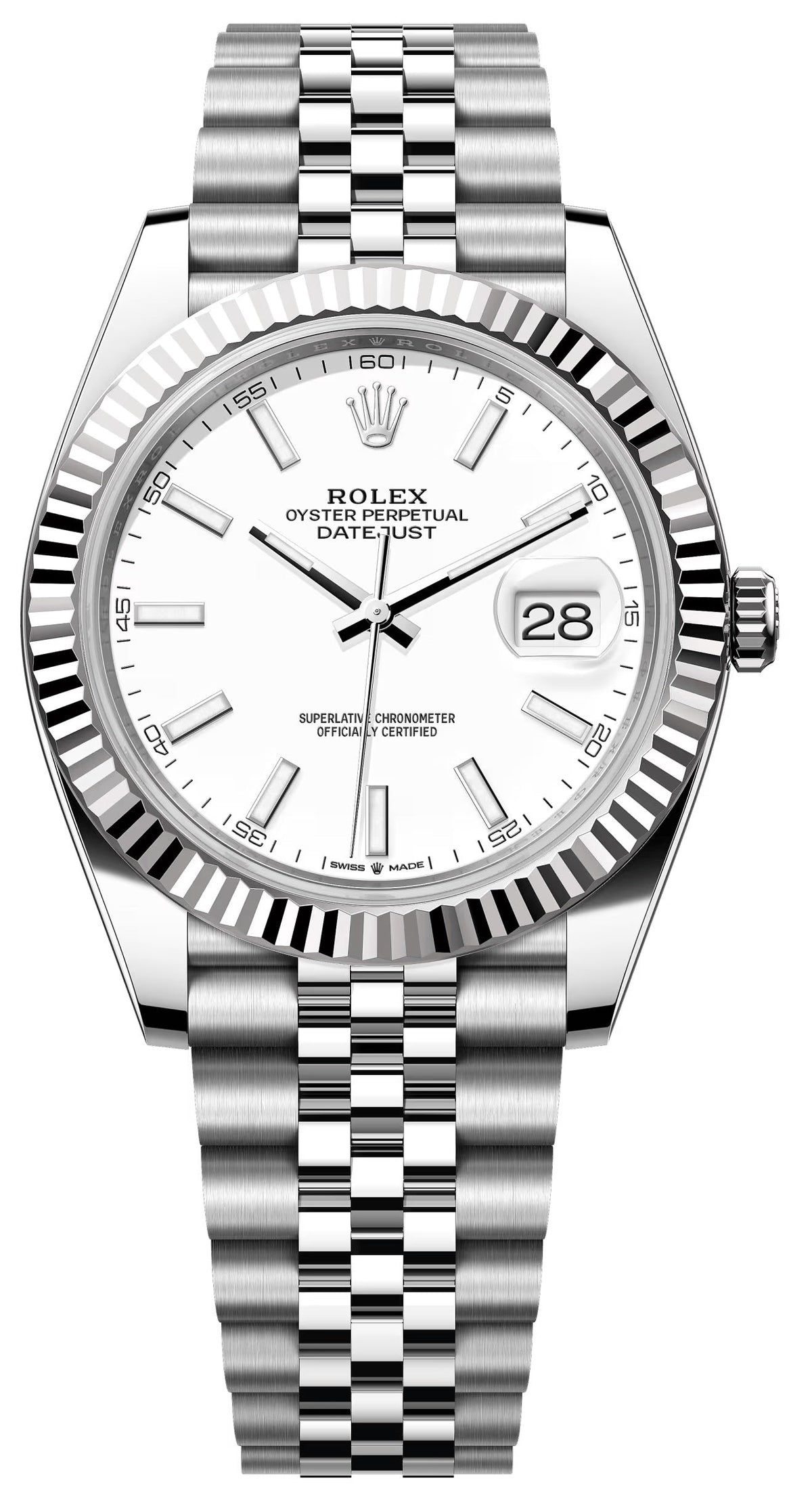 Rolex Datejust 41 reference 126334-0010 white dial – front reference image
