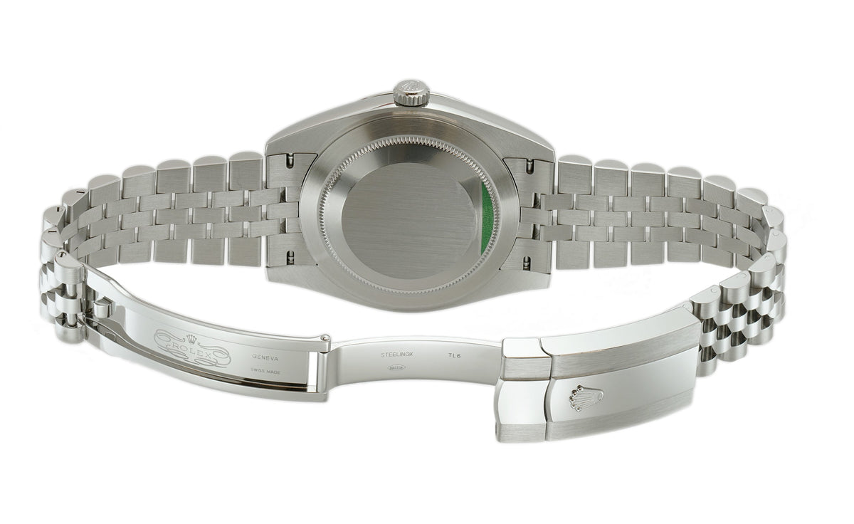 Rolex Datejust 41 reference 126334-0010 white dial – open clasp and bracelet reference image