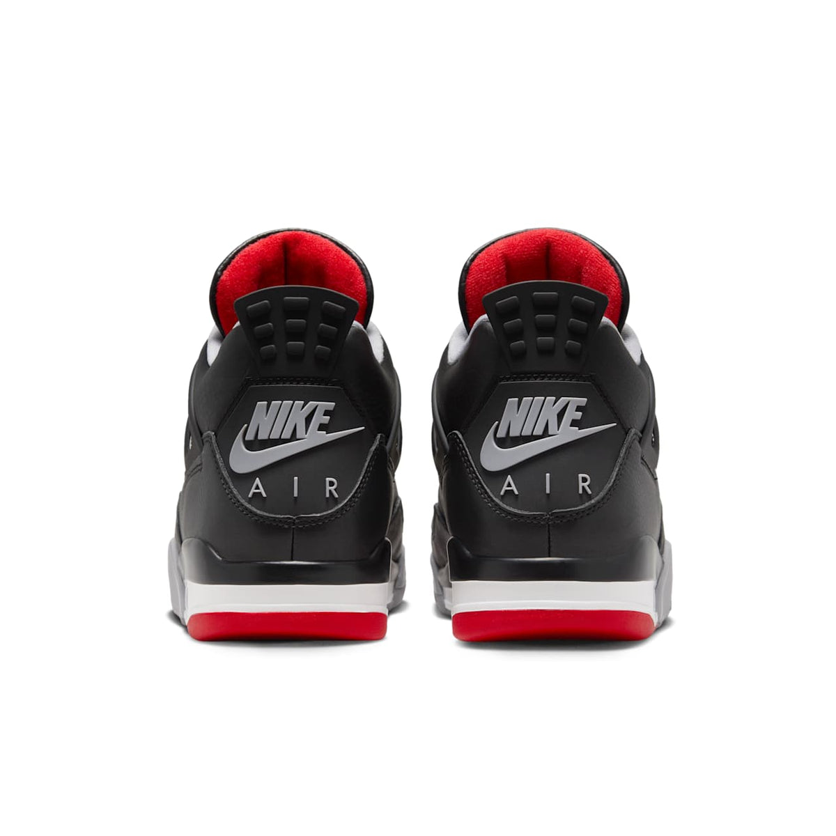 Air Jordan 4 Retro — Bred Reimagined — rear pair
