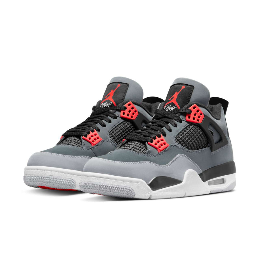 Air Jordan 4 Retro — Infrared — front three quarter pair