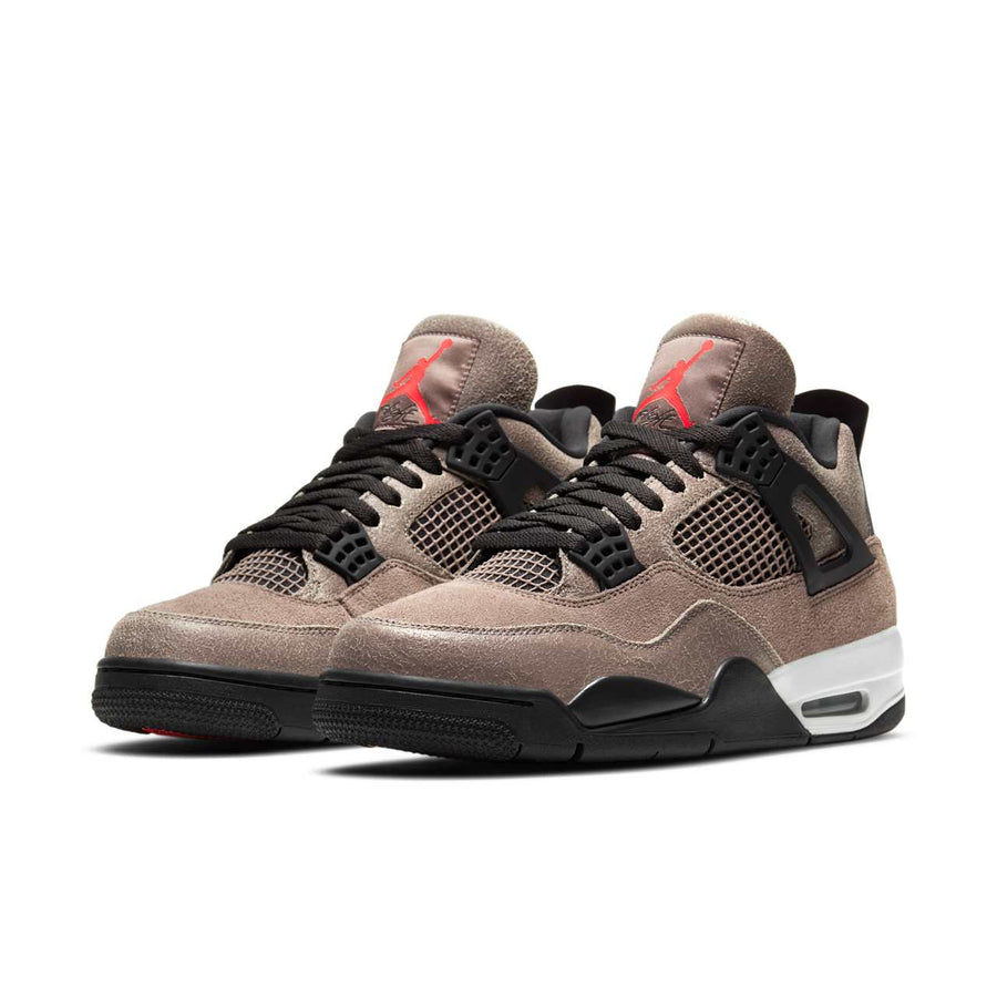 Air Jordan 4 Retro — Taupe Haze — front three quarter pair