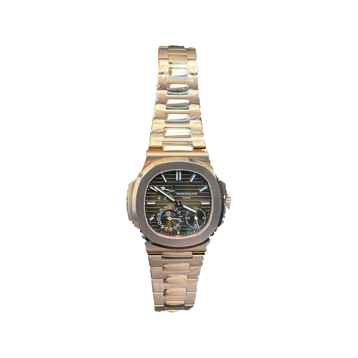 Replica Patek Philippe watch; unverified internal design reference; gallery 01 of 04; white centered square; original dial and photographed pixels preserved