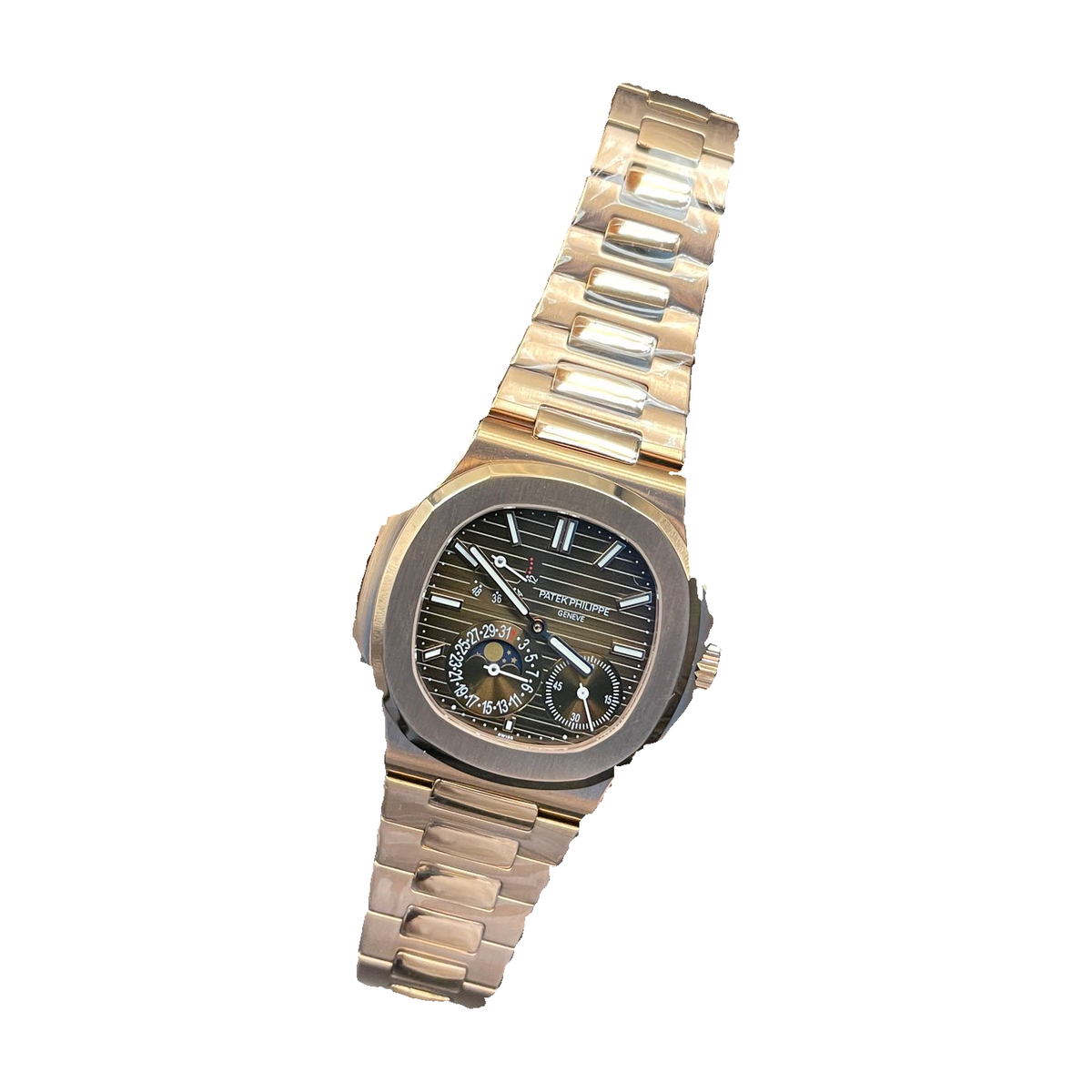 Replica Patek Philippe watch; unverified internal design reference; gallery 03 of 04; white centered square; original dial and photographed pixels preserved