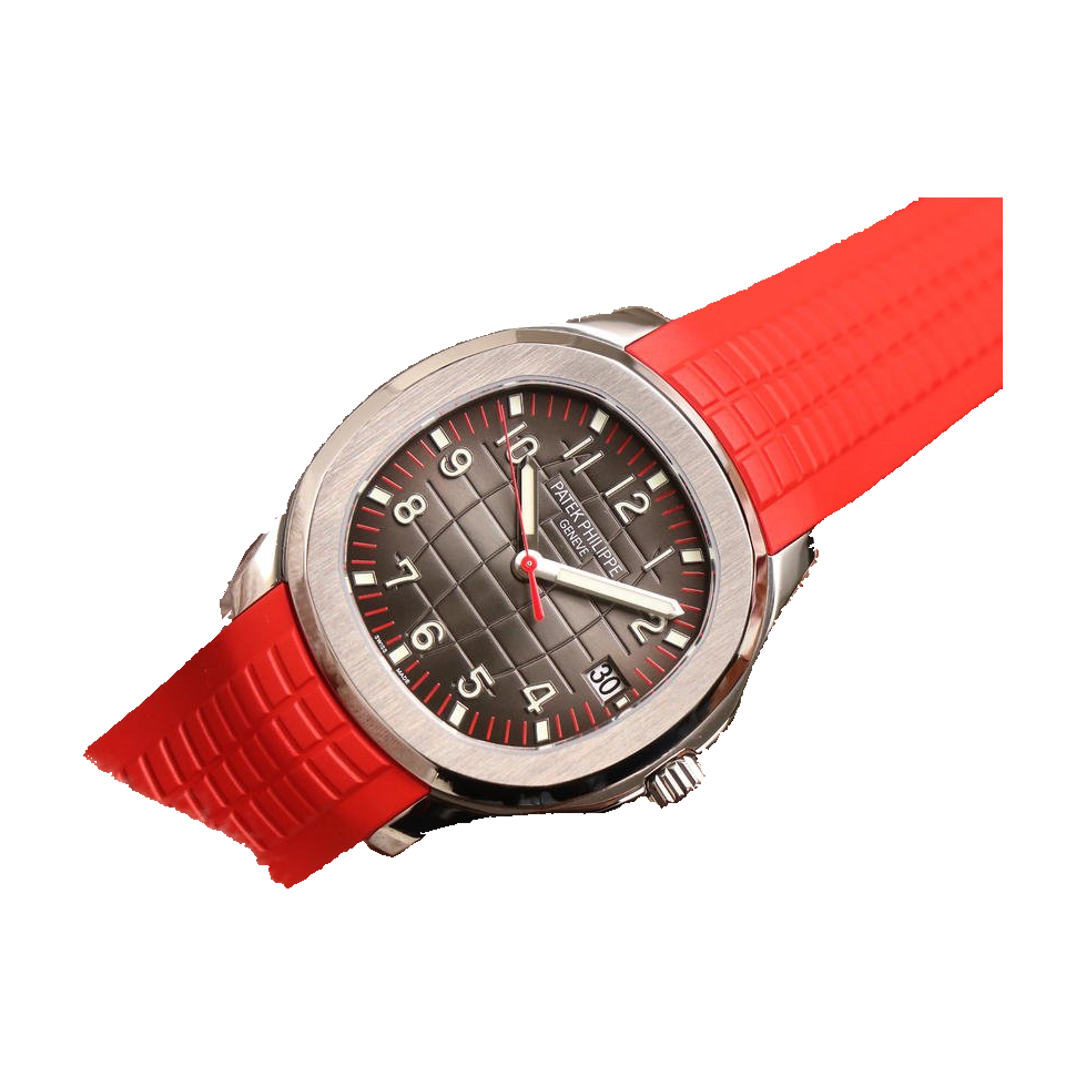 Replica Patek Philippe watch; unverified 5165A design reference; gallery 02 of 05; white square original-pixel reference; actual silver lug and rim restored from source pixels, source occlusion retained without redraw