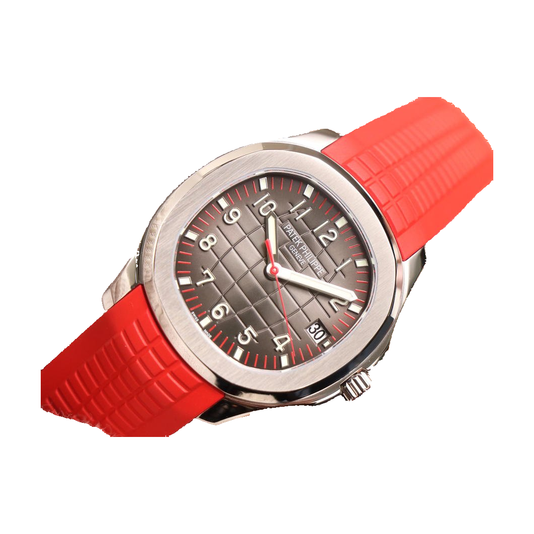Replica Patek Philippe watch; unverified 5165A design reference; gallery 03 of 05; white square original-pixel reference; actual silver lug and rim restored from source pixels, source occlusion retained without redraw