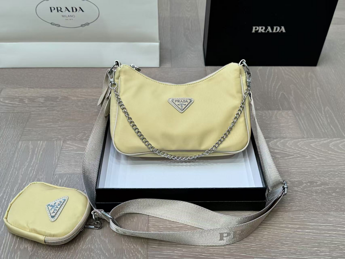 Chain Shoulder Bag in Pale Yellow, supplier source view