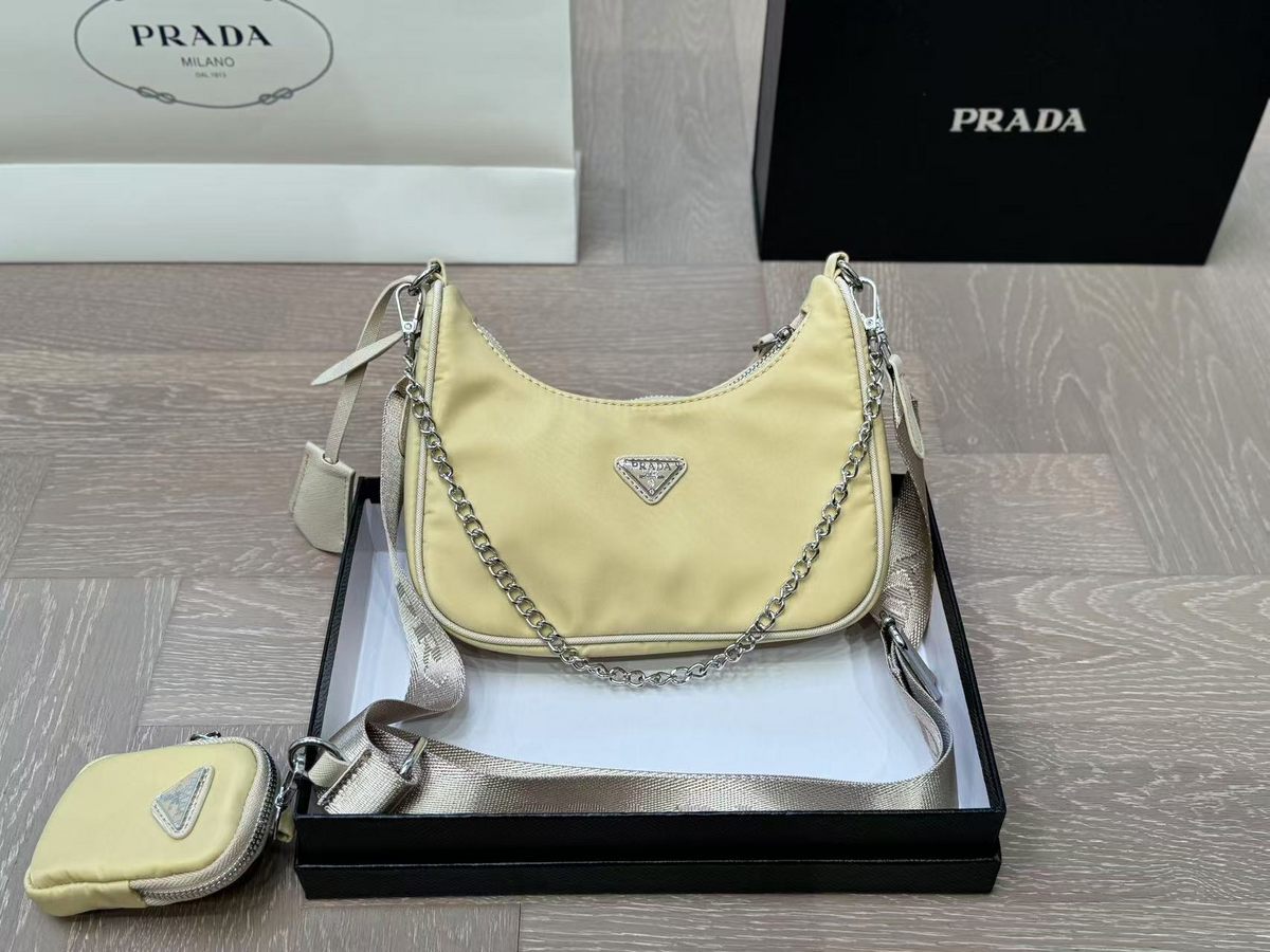 Chain Shoulder Bag in Pale Yellow, supplier source view