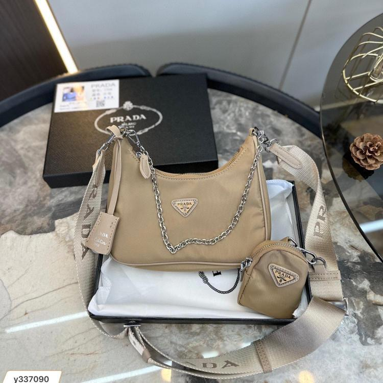 Chain Shoulder Bag in Taupe Beige, supplier source view
