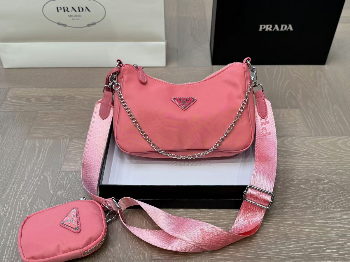 Chain Shoulder Bag in Bright Pink, supplier source view