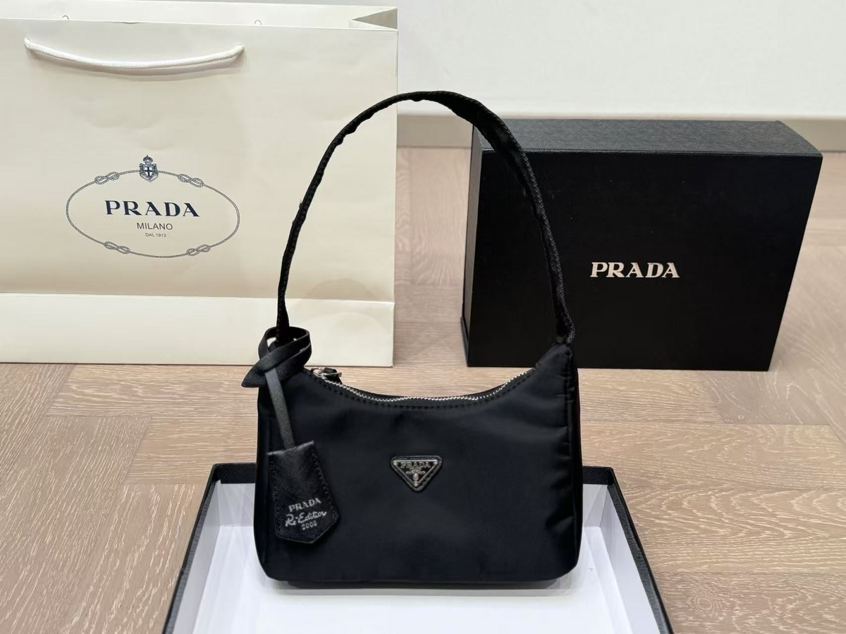 Mini Hobo Shoulder Bag in Black, supplier source view