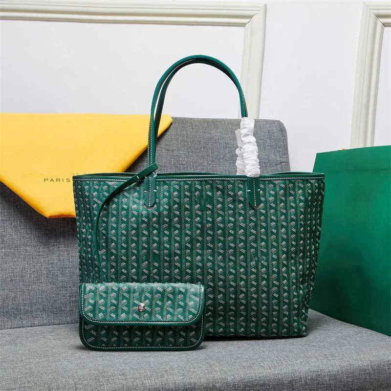 Chevron Print Shoulder Tote in Dark Green, supplier source view, full product reference view