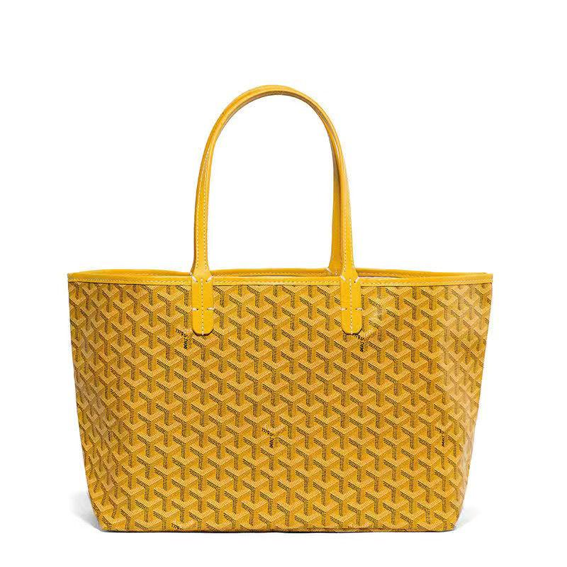 Chevron Print Shoulder Tote in Yellow, supplier source view, full product reference view