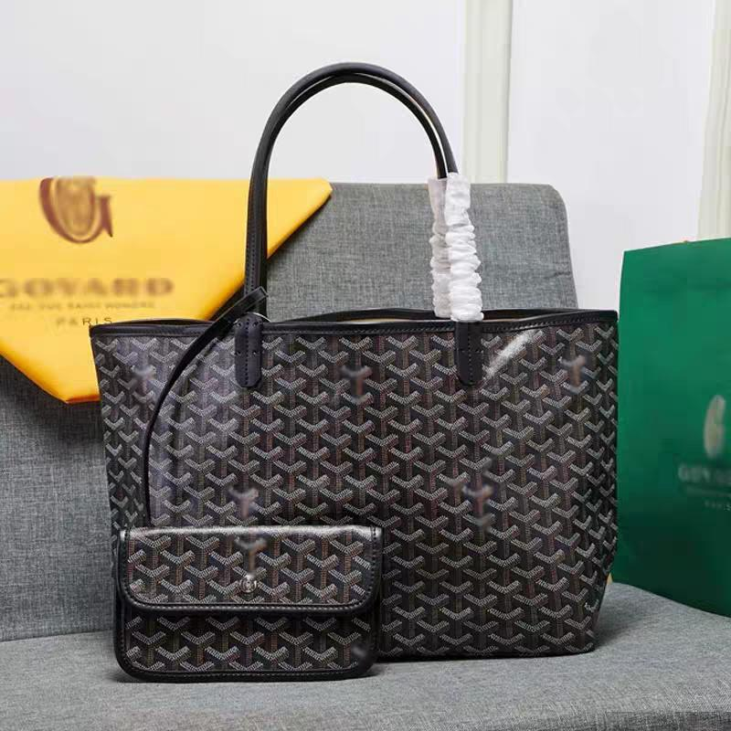 Chevron Print Shoulder Tote in Black / Gray, supplier source view, full product reference view