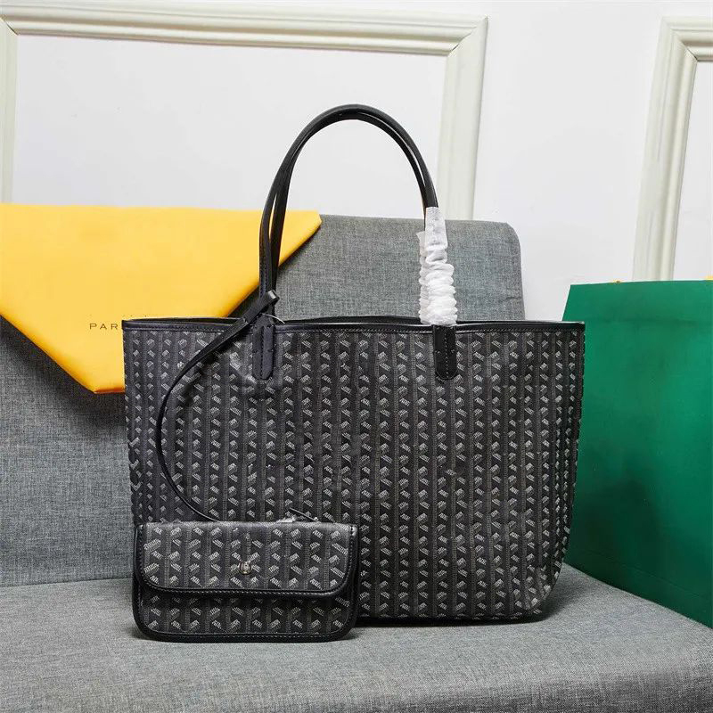 Chevron Print Shoulder Tote in Black / Gray, supplier source view, full product reference view