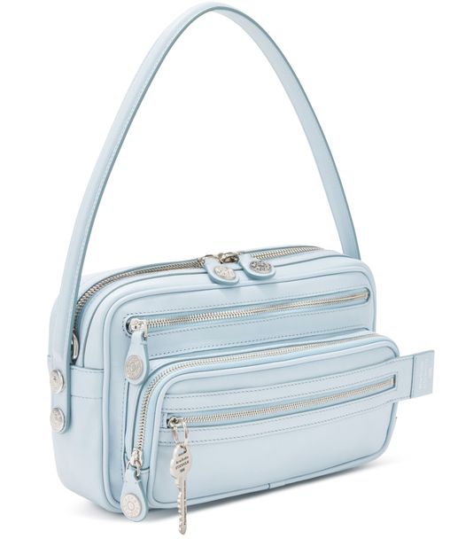 Acne Studios Camero Party shoulder bag in Dusty Blue — view 2