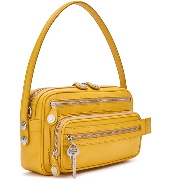 Acne Studios Camero Party shoulder bag in Mustard Yellow — view 2