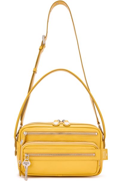 Acne Studios Camero Party shoulder bag in Mustard Yellow — view 4