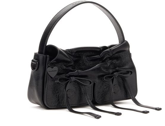 Acne Studios Micro multi-pocketed shoulder bag in Black — view 2