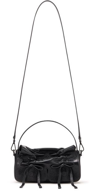 Acne Studios Micro multi-pocketed shoulder bag in Black — view 4