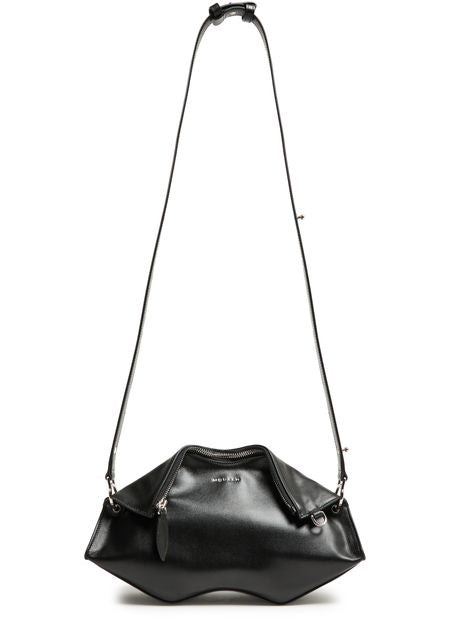 Alexander McQueen Manta clutch bag in Black/Silver — view 4