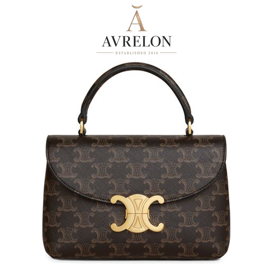Celine Teen Nino bag in Triomphe canvas — Tan — AVRELON product image