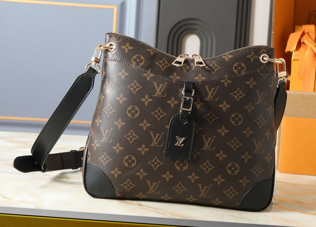 Louis Vuitton Monogram Zip Shoulder Tote – Brown / Black, original supplier catalogue view