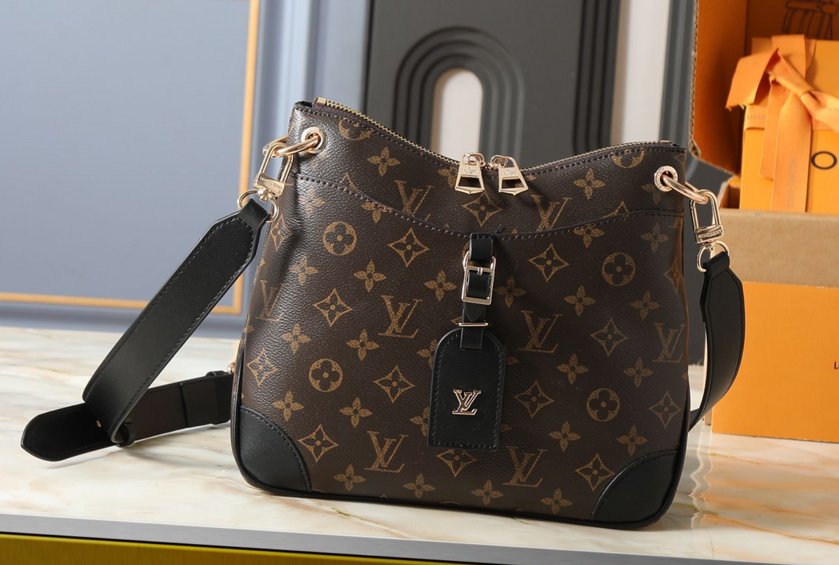 Louis Vuitton Monogram Zip Shoulder Tote – Brown / Black, original supplier catalogue view