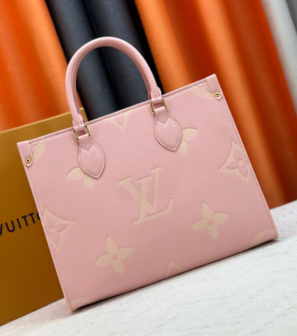 Louis Vuitton Large Monogram Top Handle Tote – Pink / Cream, original supplier catalogue view