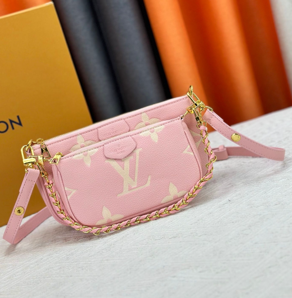 Louis Vuitton Monogram Chain Shoulder Bag – Pink / Cream, original supplier catalogue view