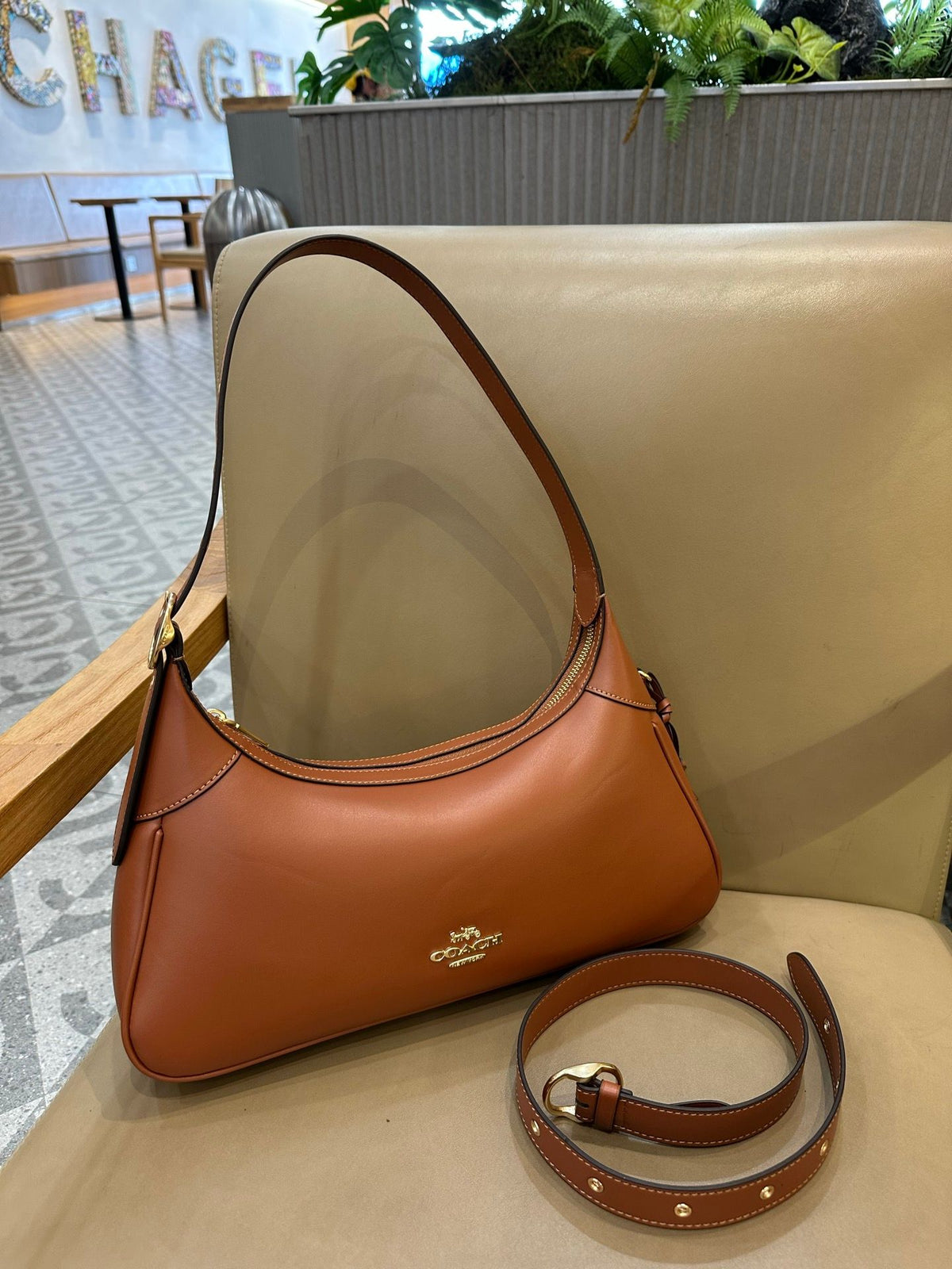 Coach Hobo Shoulder Bag – Cognac Brown, original supplier catalogue view
