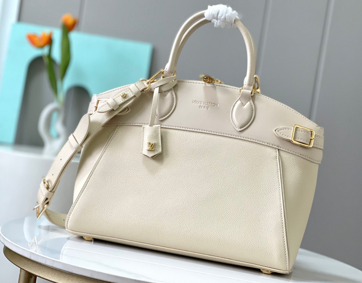 Louis Vuitton Belted Top Handle Satchel – Ivory, original supplier catalogue view