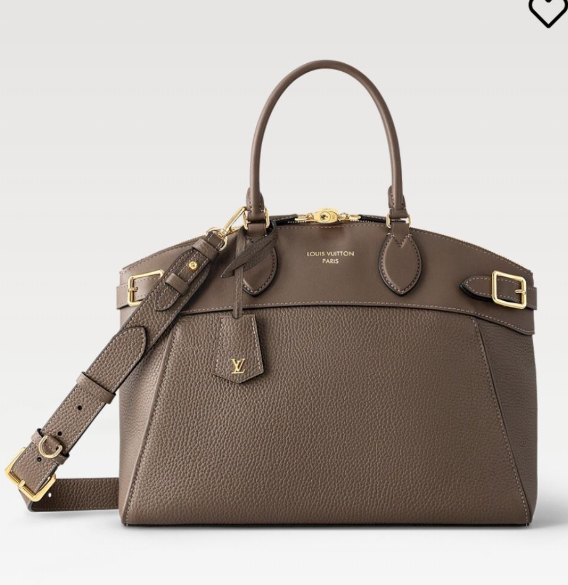 Louis Vuitton Belted Top Handle Satchel – Taupe Brown, original supplier catalogue view